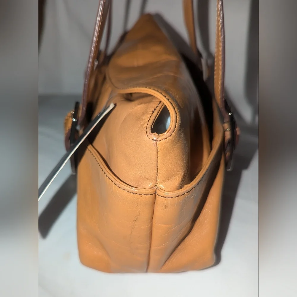 Kenneth Cole Vintage Y2K Brown Leather Shoulder Bag